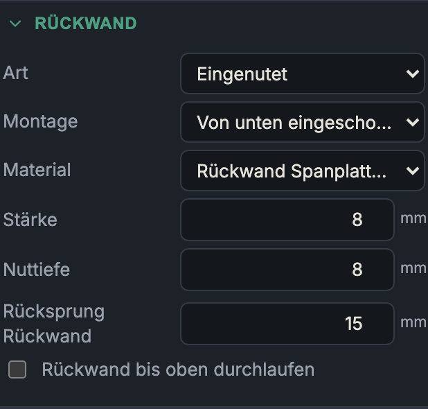 Inspektor-Gruppe „Rückwand"